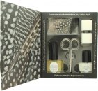 Ciate Feathered Manicure What A Hoot Gift Set 13.0.2oz (5ml) Fast Dry Top Coat Speed Coat Pro 014 + 0.2oz (5ml) Mini Nail Polish - Snow Virgin 001 + Scissors + Nail File Block + Feathers