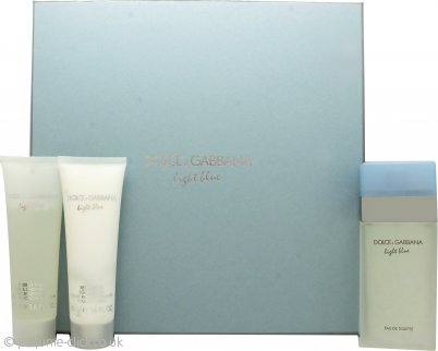 Dolce & Gabbana Light Blue Gift Set 50ml EDT + 50ml Body Cream + 50ml Shower  Gel