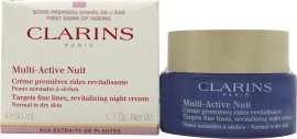 Clarins Multi-Active Collection Geschenkset 50ml Multi-Active Dagcrème +  15ml Multi-Active Nachtcrème + 50ml Micellar Water + Toilettas