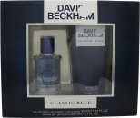 David Beckham Classic Blue Gift Set 40ml EDT + 200ml Hair & Body Wash