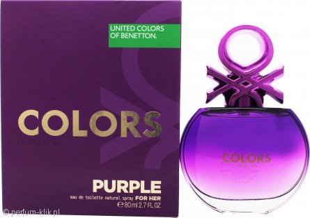 benetton colors de benetton purple woda toaletowa 80 ml   