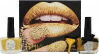Ciate Caviar Manicure Luxe Lustre Gold Gavesæt 13.5ml Neglelak i Ladylike Luxe + 60g Caviar Luxe Pearls + Tragt
